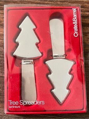Crate&Barrel Silver Tree Spreaders - Set of 2